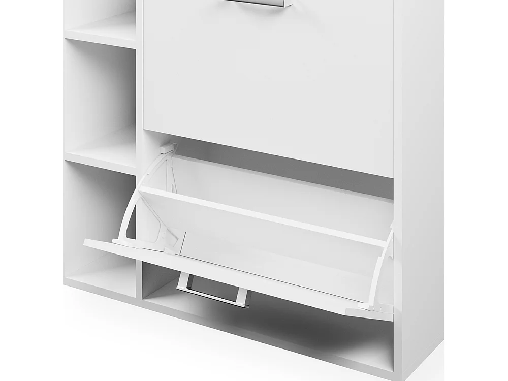 Scarpiera da ingresso bianco 24.5x80x90 orlando