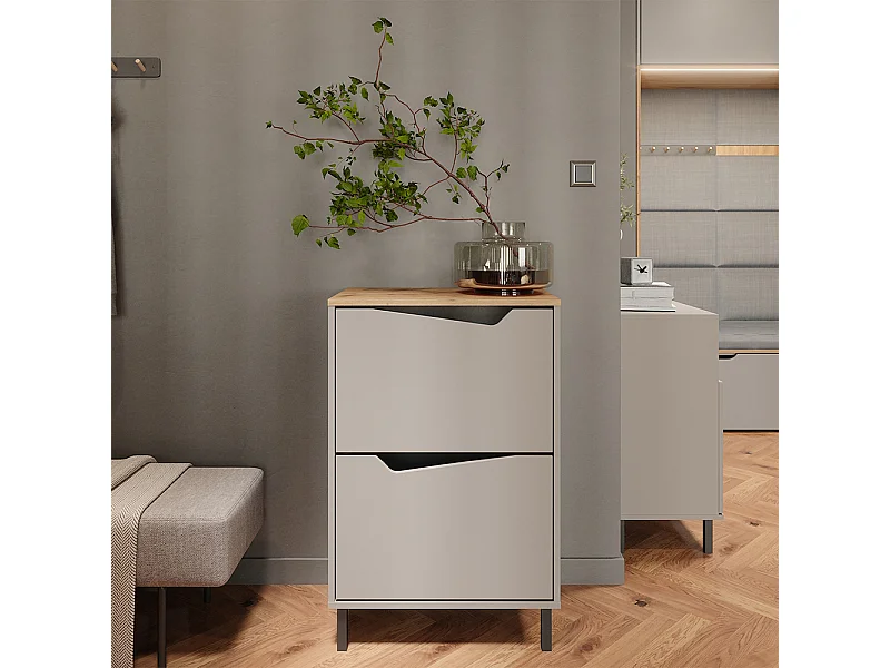 Schuhkipper greige/artisan 60x38x91.6 marelle