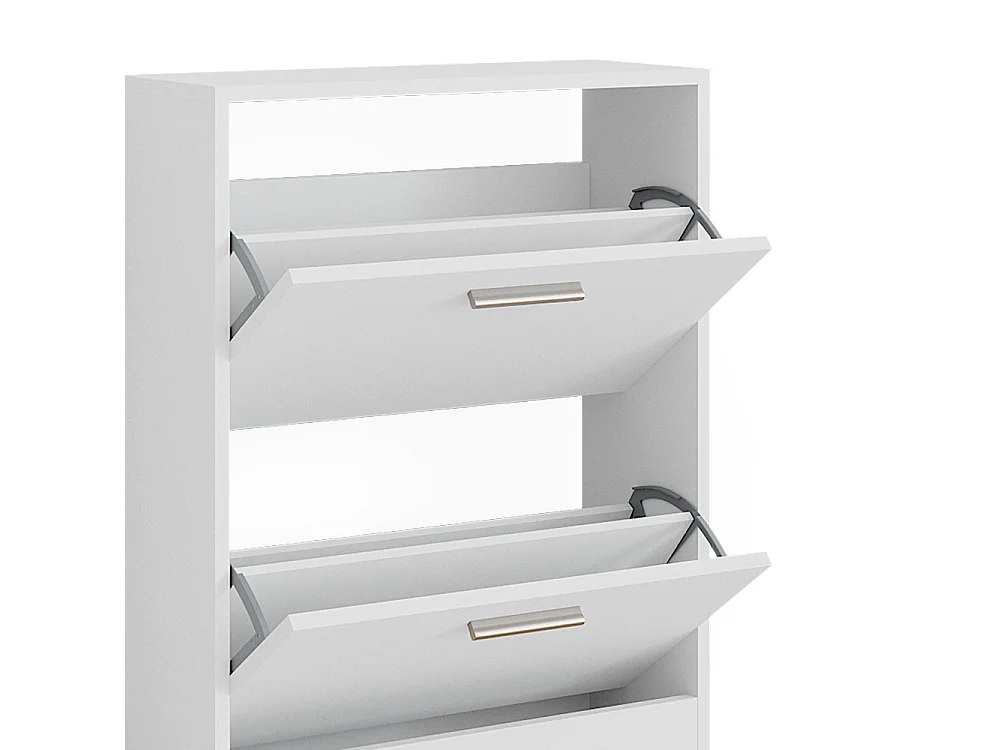 Schuhschrank weiß 59x22x72.5 gizmo