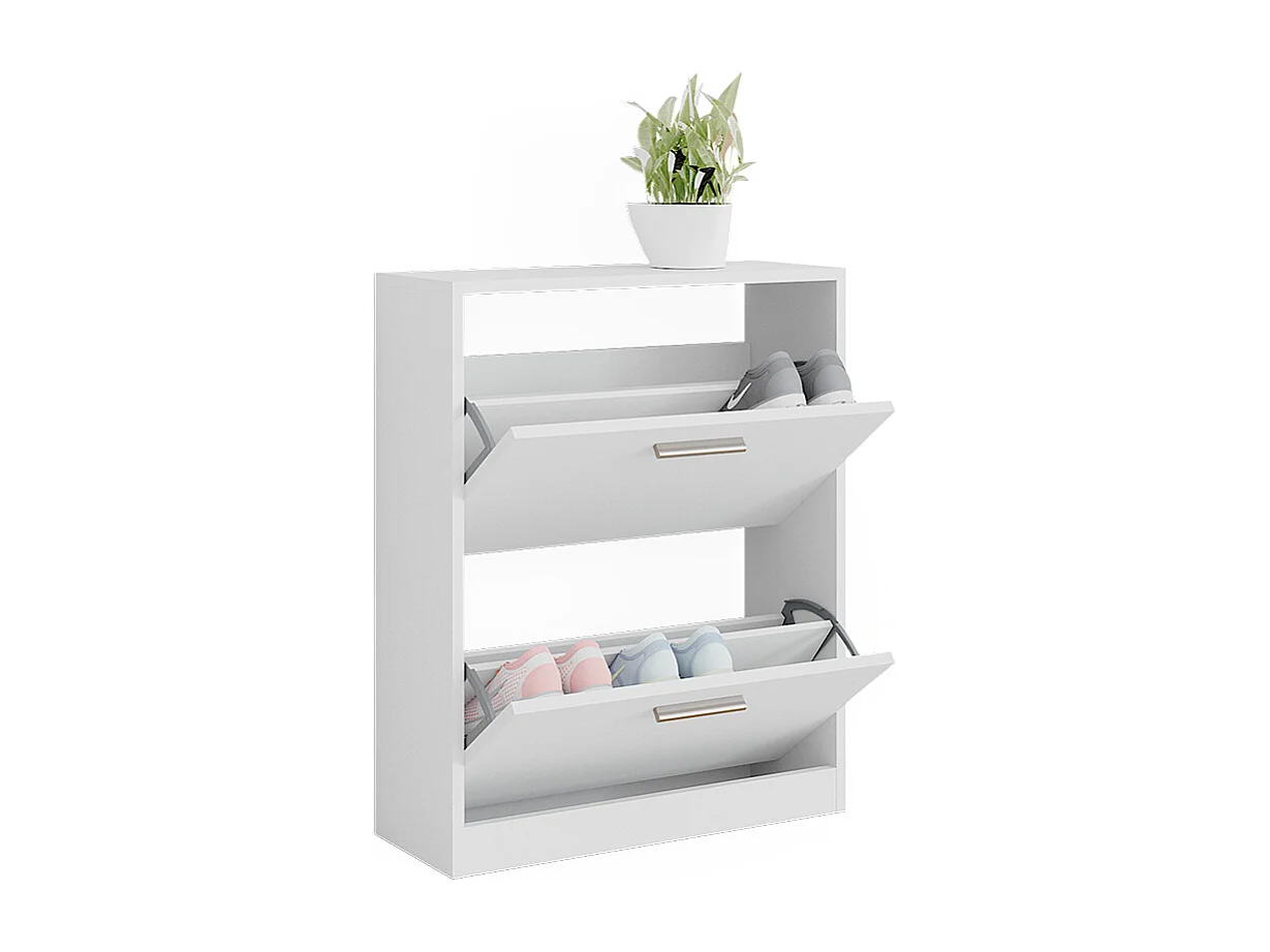 Schuhschrank weiß 59x22x72.5 gizmo