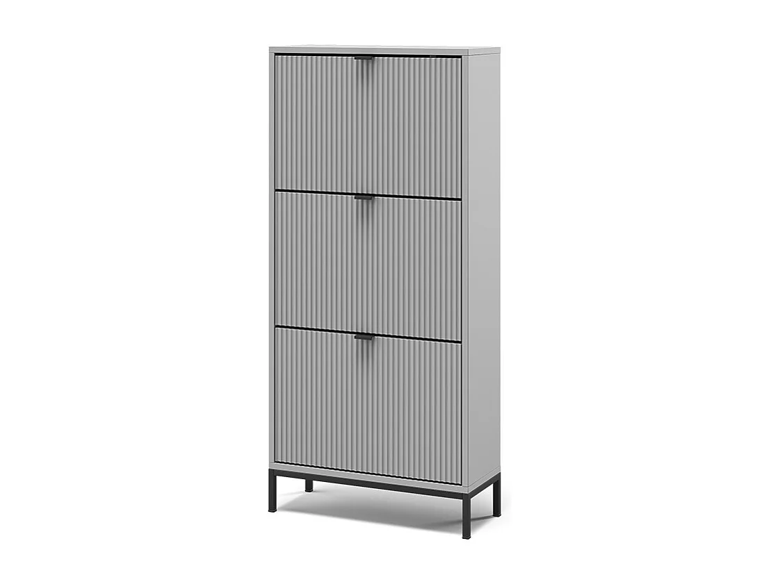 Schuhkipper grau 60x24x130 eliza