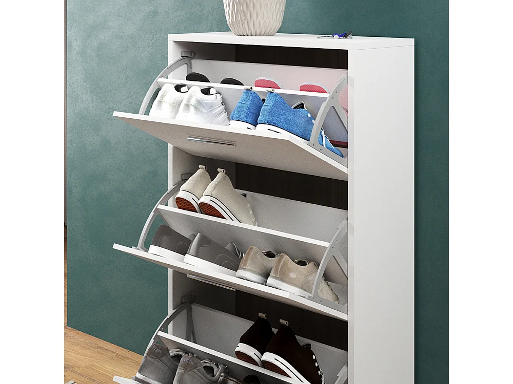 Schuhkipper weiß 59x22x105 gizmo