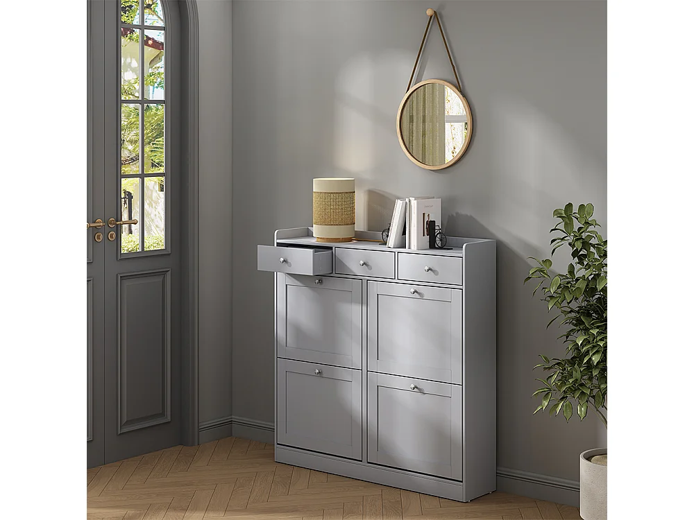 Basculante de sapatos cinza 100x22x99.5 vitto