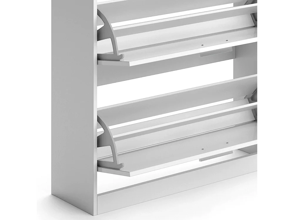 Meuble à chaussure blanc 89x27x104 alex