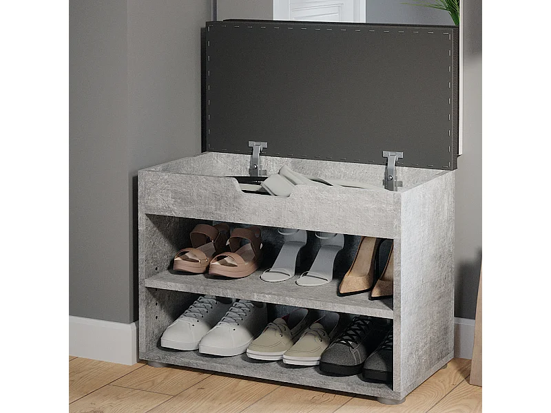 Banc pour chaussures béton 60x30x45 rolfe