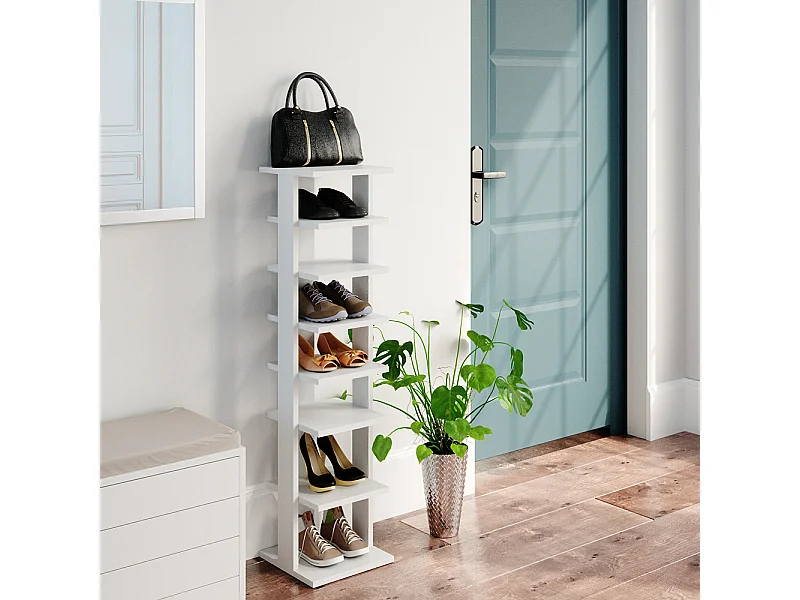 Armario para zapatos blanco 26.7x27.7x110 sara
