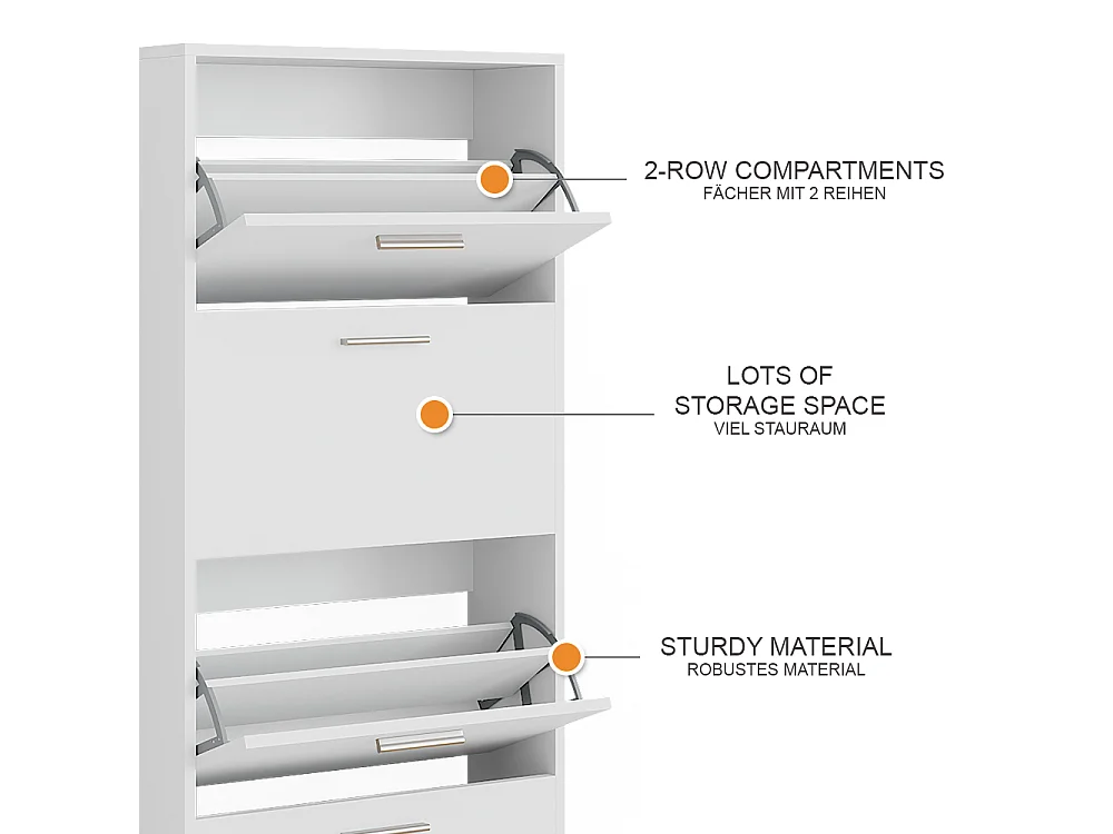 Schuhkipper branco 59x22x137 gizmo