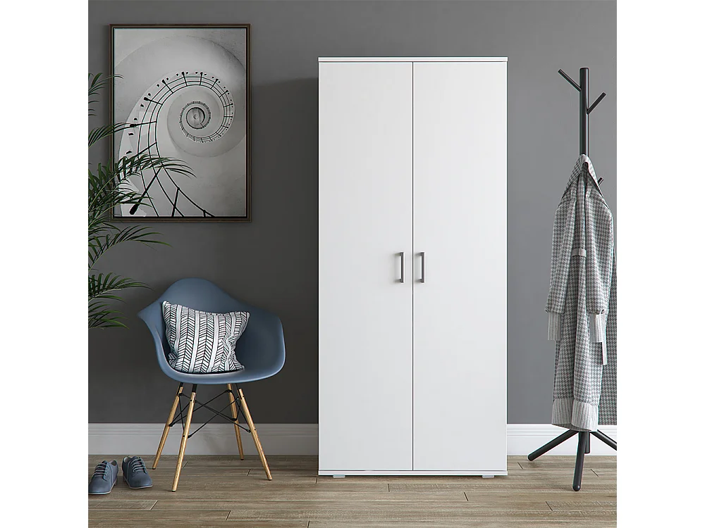 Armoire à chaussures blanc 80x39x178 torge