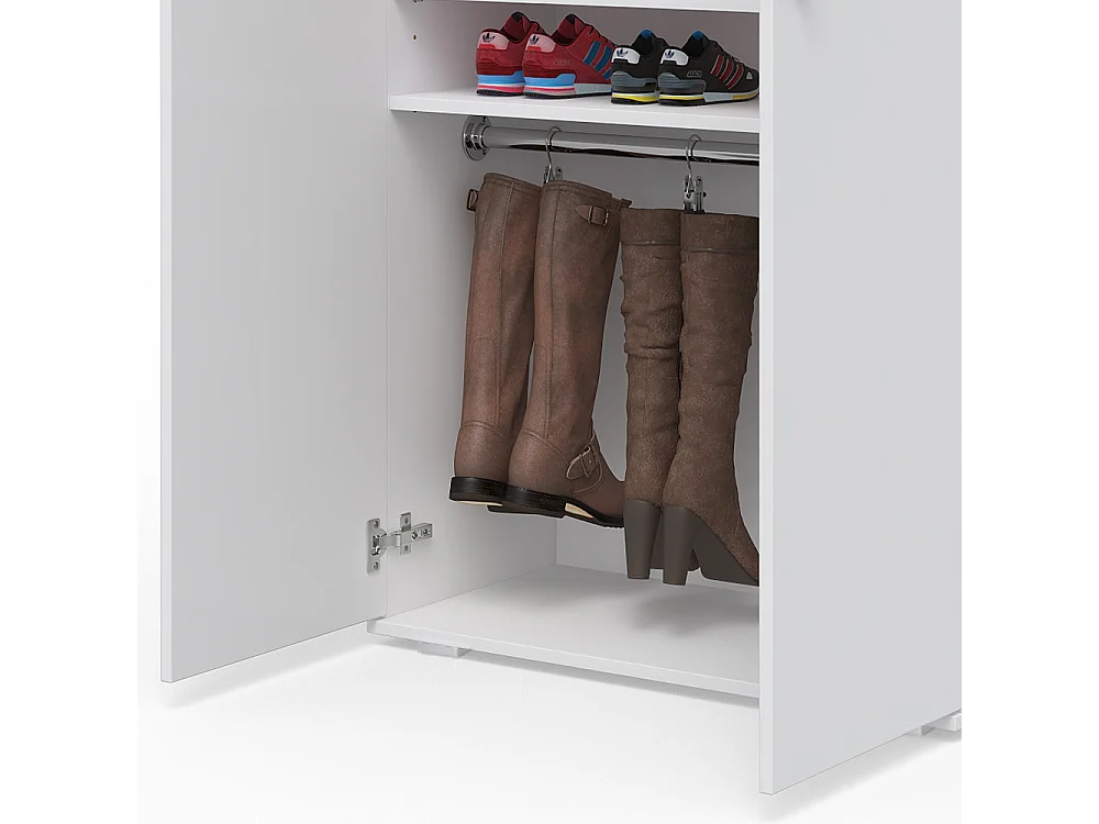 Armoire à chaussures blanc 80x39x178 torge