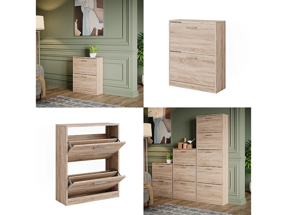 Skoskåp sonoma 59x22x72.5 gizmo