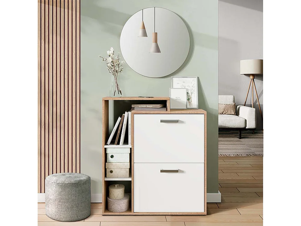 Meuble à chaussure sonoma 80x25x90 orlando