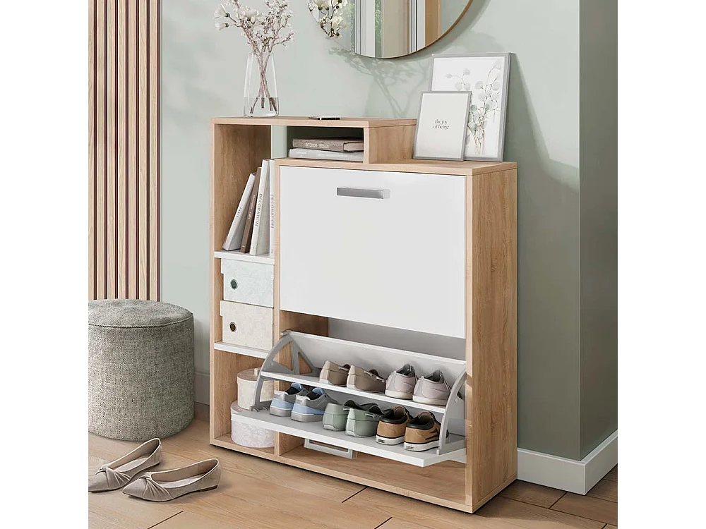 Meuble à chaussure sonoma 80x25x90 orlando