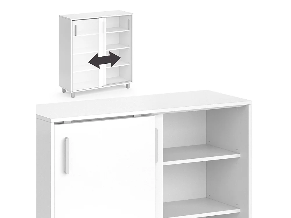 Szafka na buty biały 100.2x37.5x108 viva