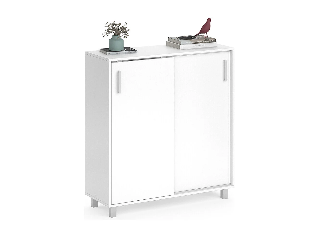 Armoire à chaussures blanc 100.2x37.5x108 viva