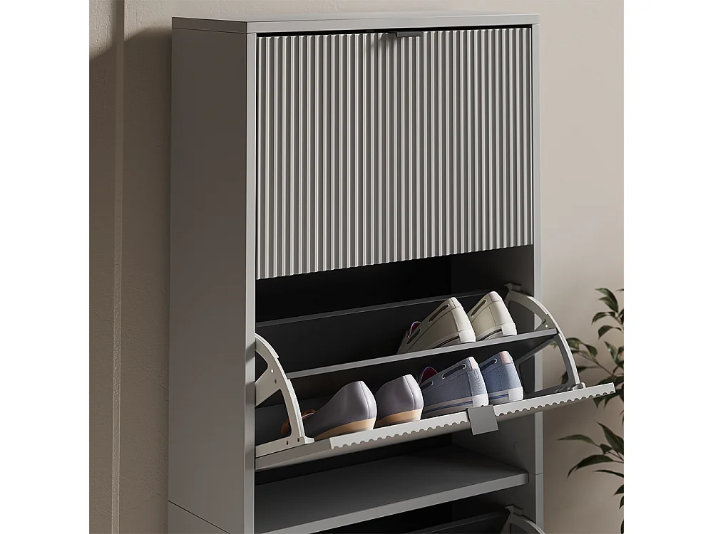 Schuhkipper grau 60x24x168 eliza