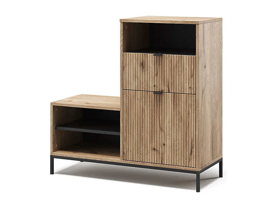 Banc pour chaussures chêne viking 100x40x98.5 eliza