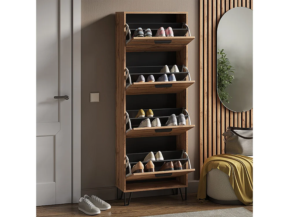 Shoe tipper oak wotan 60x25.1x168 amber