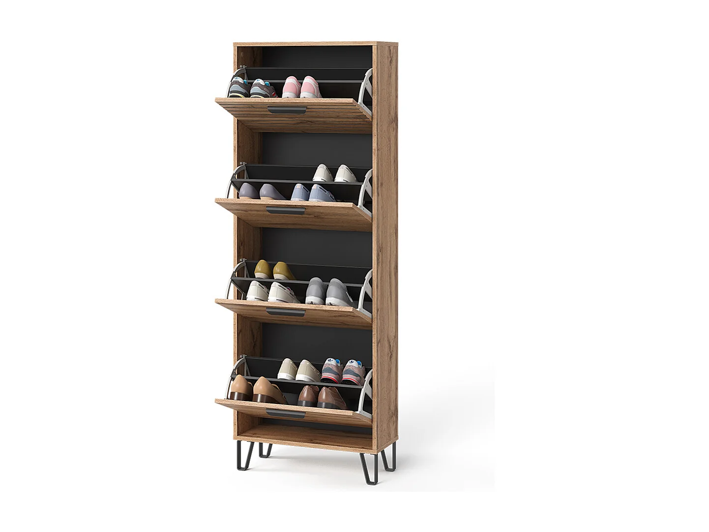 Shoe tipper oak wotan 60x25.1x168 amber