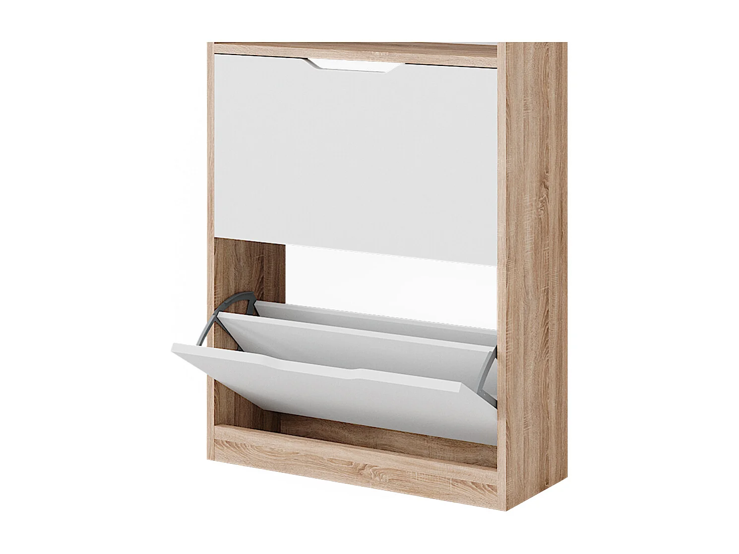 Meuble à chaussure sonoma/blanc 59x22x89.5 luca