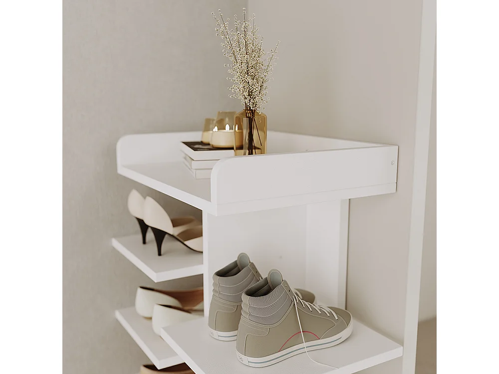 Armario para zapatos blanco 45x30x114 stepy
