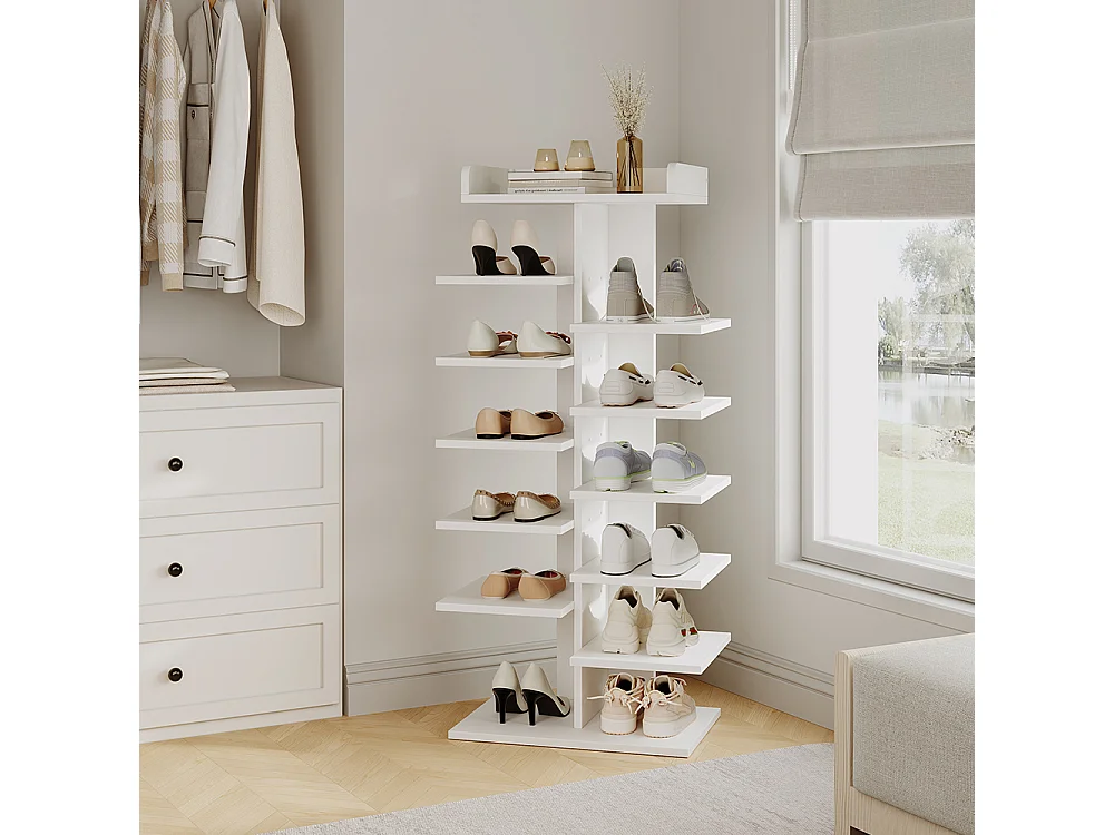 Schuhschrank weiß 45x30x114 stepy