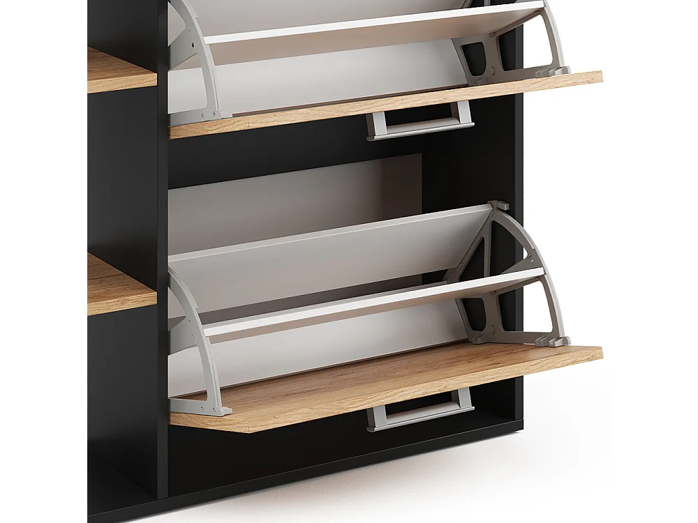 Schuhkipper goldkraft eiche/anthrazit 24.5x80x90 orlando