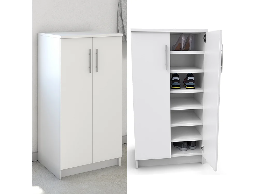 Schuhschrank weiß 56x40x108 dalia