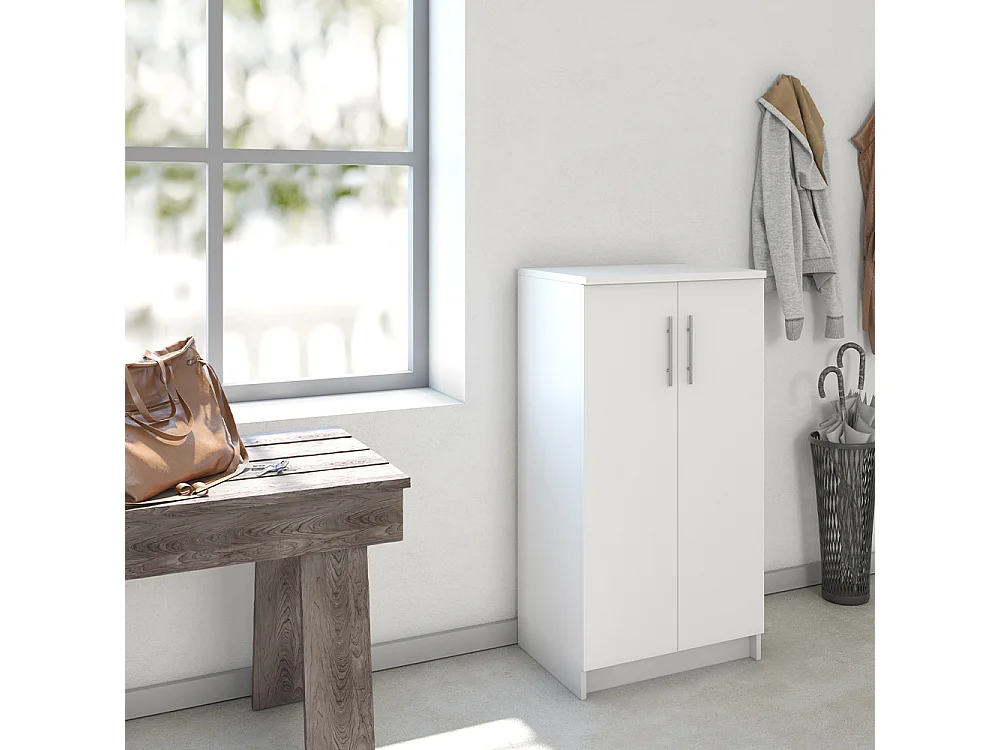 Armoire à chaussures blanc 56x40x108 dalia