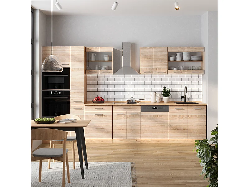 Kitchenette carvalho sonoma/goldkraft 350x46x81.6 r-line