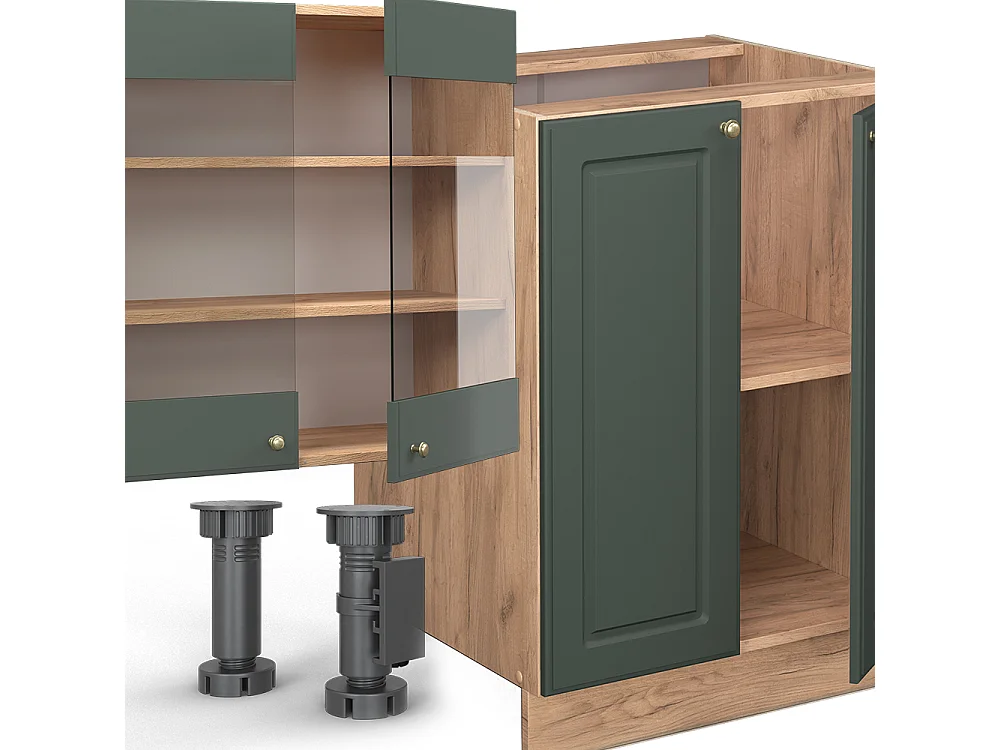 Pentry grönguld lantgård/goldkraft ek 300x60x81.6 fame-line