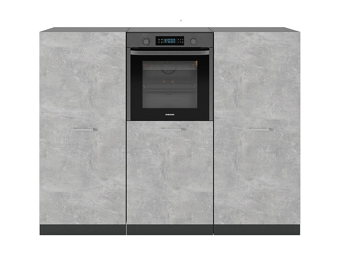 Küchenblock beton/anthrazit 180x46x81.6 r-line