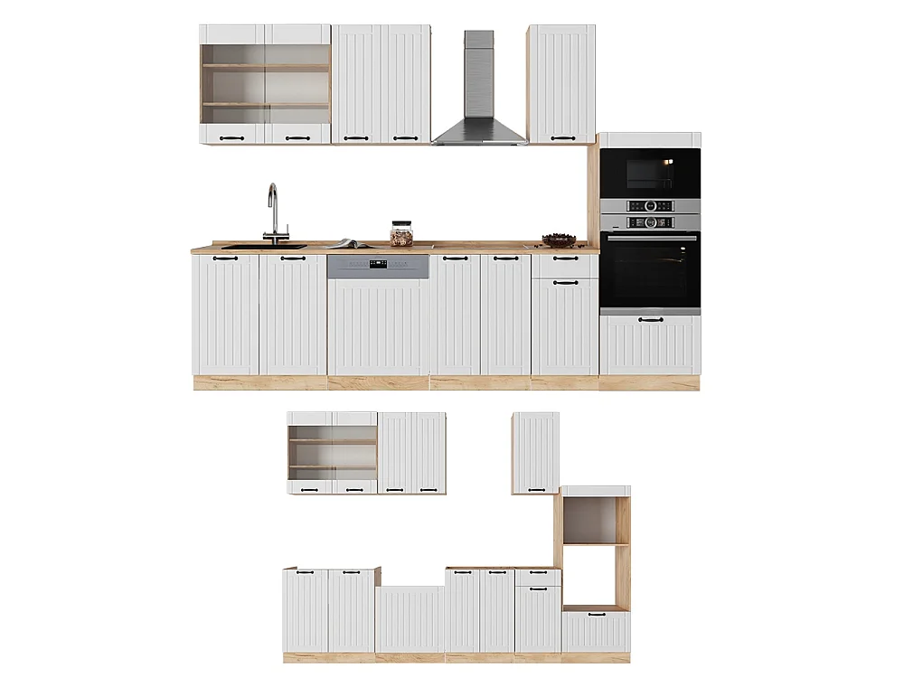 Cuisine blanc campagne 300x46x81.6 fame-line