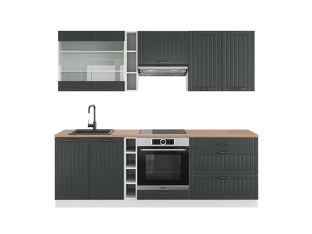 Pentry antracit lanthus/vit 235x60x81.6 fame-line