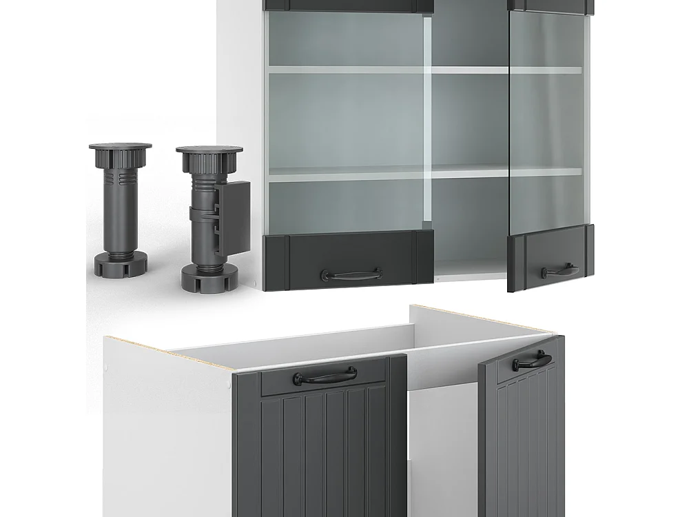 Pentry antracit lanthus/vit 235x60x81.6 fame-line