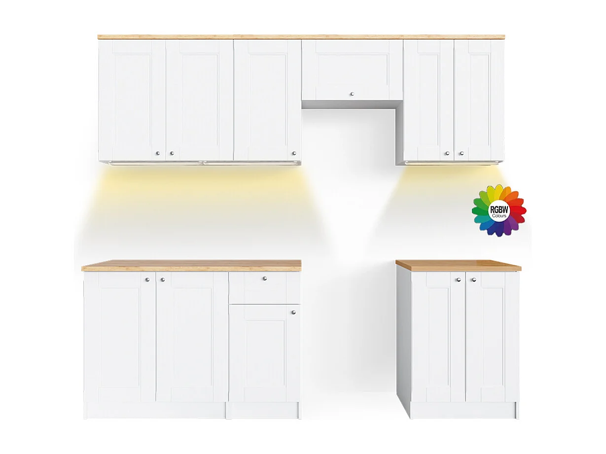 Cuisine blanc 240x60x81.6 bergamo