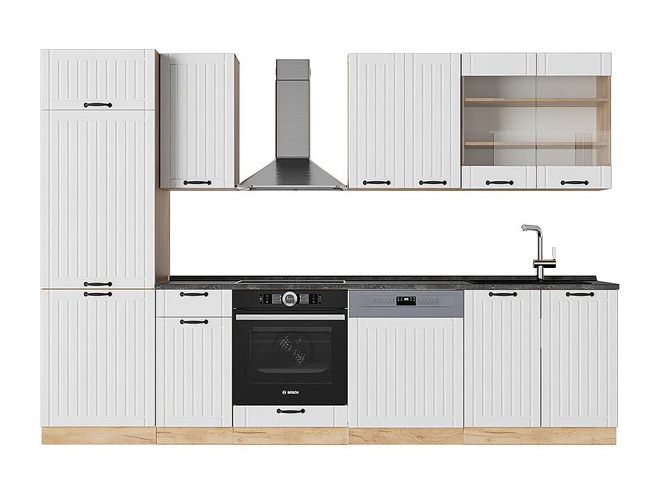 Cuisine blanc campagne 300x46x81.6 fame-line