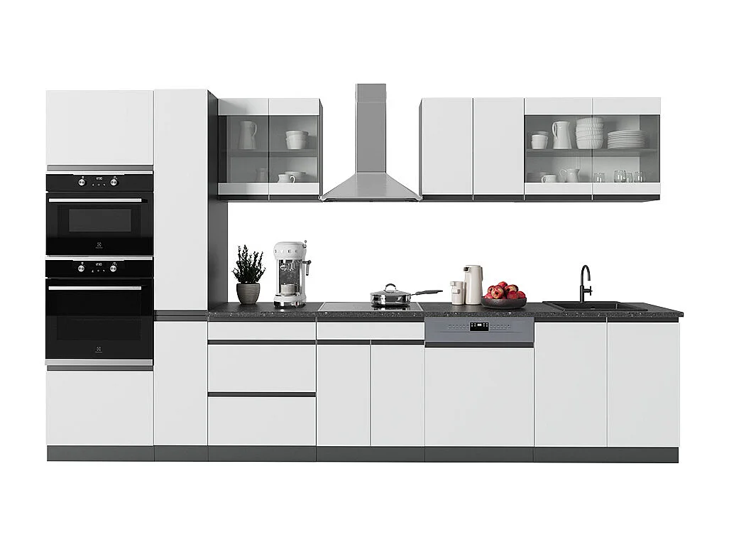 Cuisine blanc/anthracite 350x46x81.6 r-line