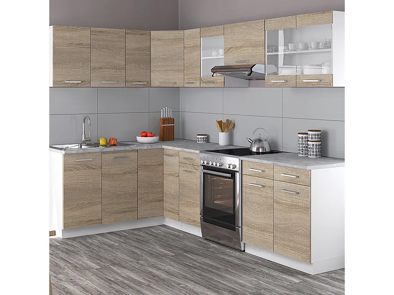 Cuisine dangle sonoma/blanc 270x60x81.6 rick