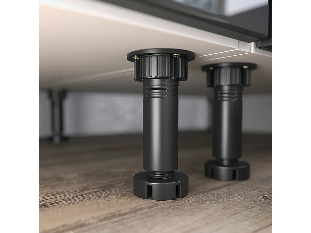 Cuisine anthracite brillant/blanc 270x46x81.6 optima