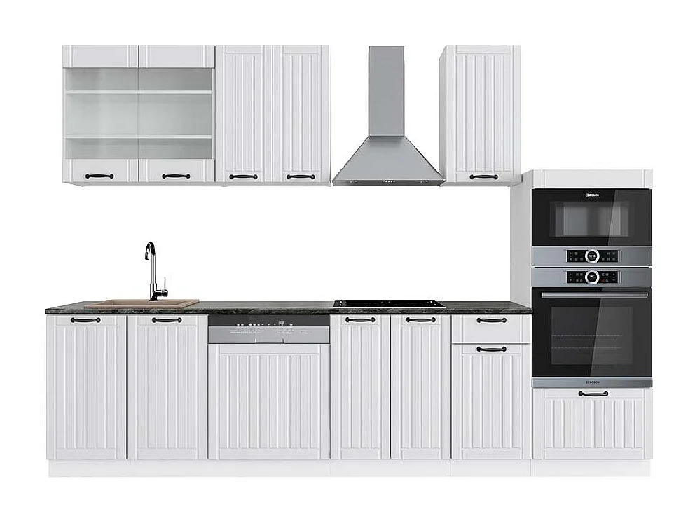 Cuisine blanc campagne/blanc 300x60x81.6 fame-line