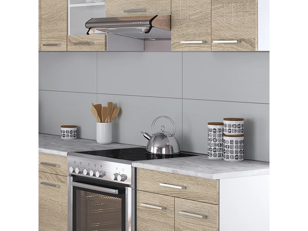 Cuisine dangle blanc/sonoma 250x60x81.6 rick