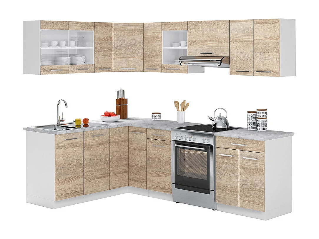 Cuisine dangle blanc/sonoma 250x60x81.6 rick