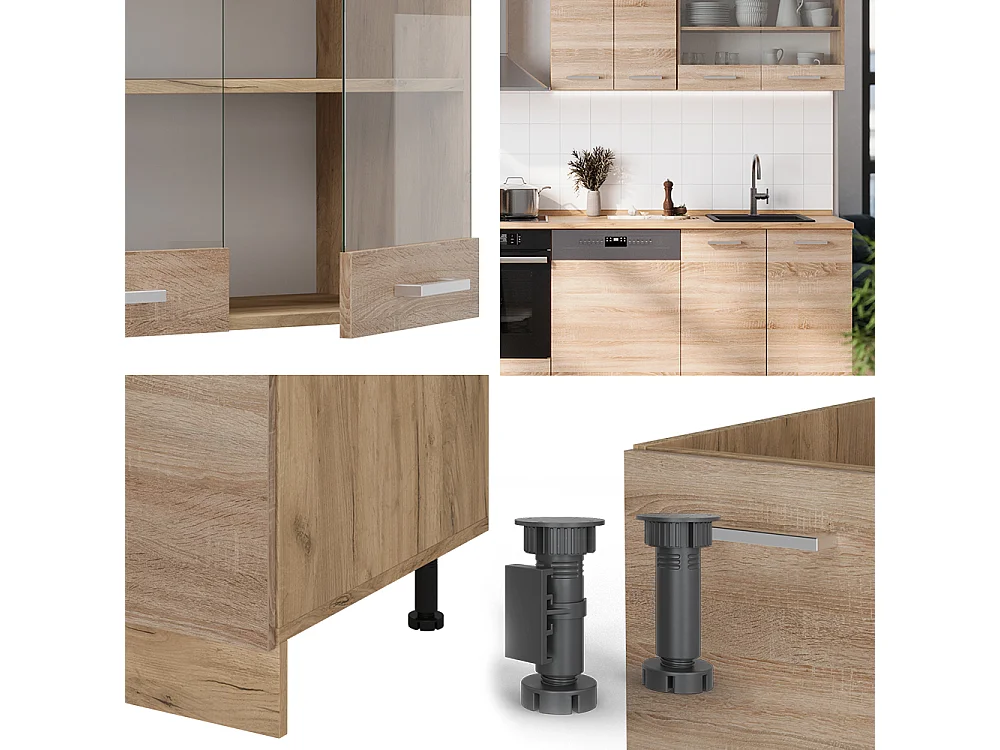 Cuisine sonoma/chêne doré 300x46x81.6 r-line