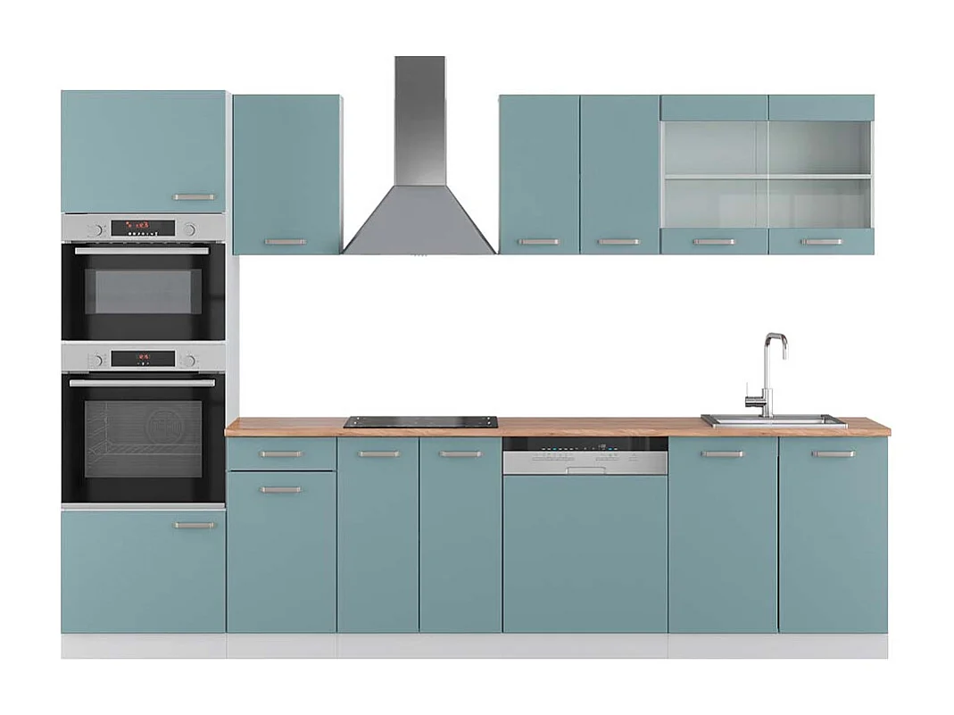 Cuisine bleu-gris/blanc 300x60x81.6 r-line