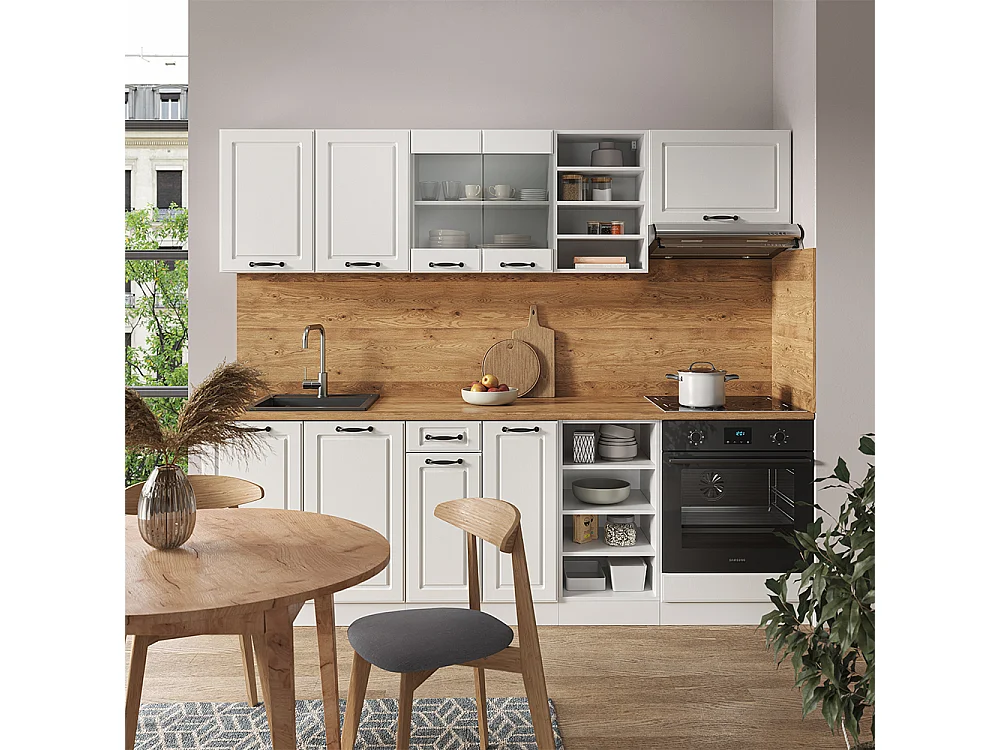 Cuisine blanc campagne/blanc 240x60x81.6 r-line