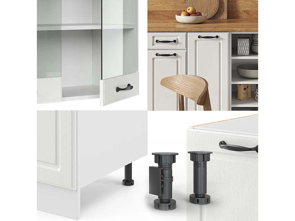 Cuisine blanc campagne/blanc 240x60x81.6 r-line