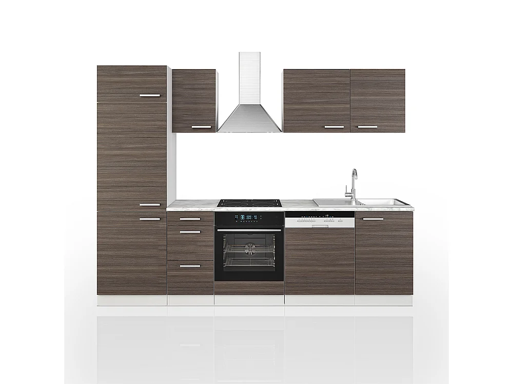 Cuisine gris noble/blanc 270x57.1x81.6 optima