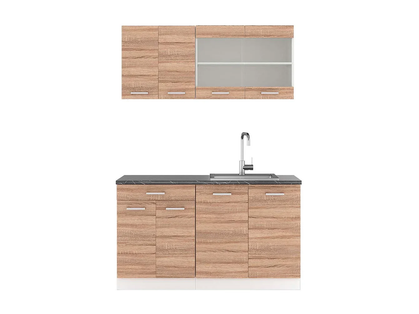 Cuisine sonoma/blanc 140x60x81.6 r-line