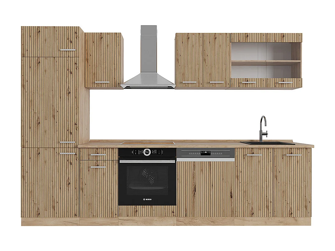 Cuisine chêne artisan/chêne doré 300x60x81.6 r-line