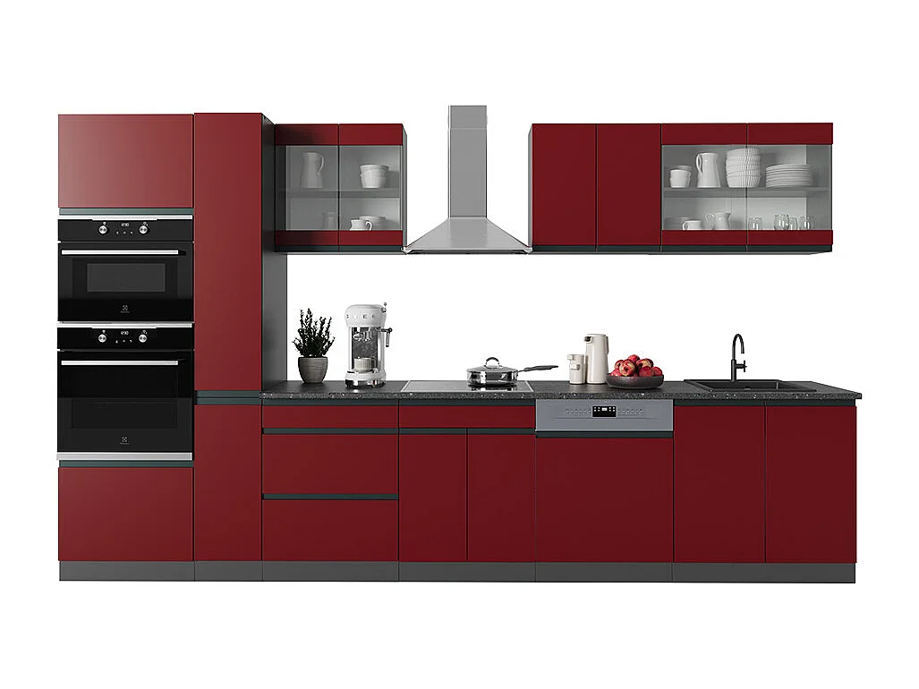 Cuisine rouge/anthracite 350x46x81.6 r-line
